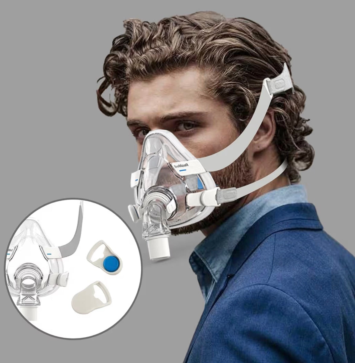 Magnetic Headgear Clips 2 Pairs Compatible with Air-Fit N20 F20 F30 & Air-Touch F20 N20 CPAP Masks SelfiMed UK