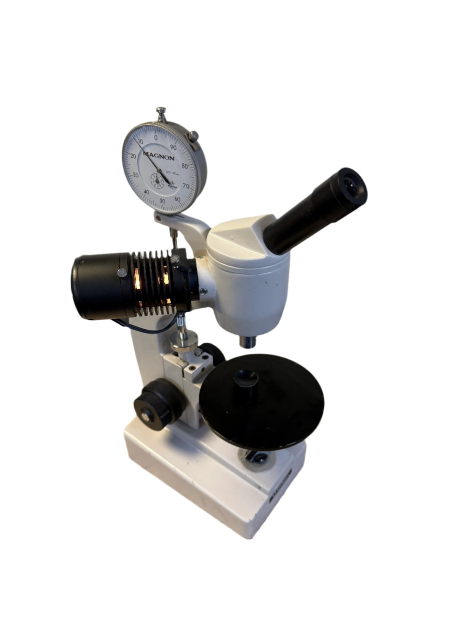 Magnon RG‑200 radius gauge microscope with eyepiece and objective