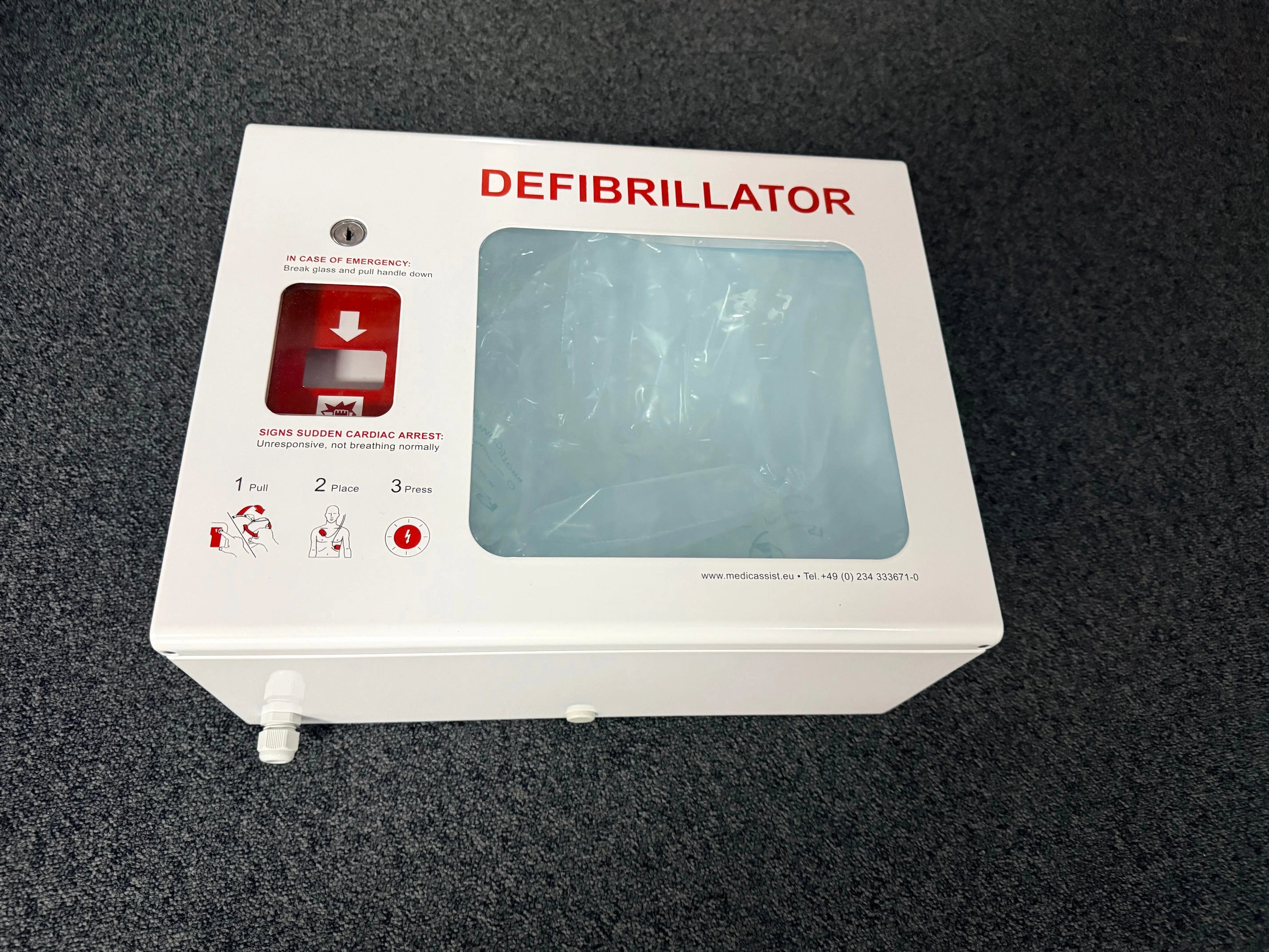Medic Assist Defibrillator Cabinet SelfiMed UK