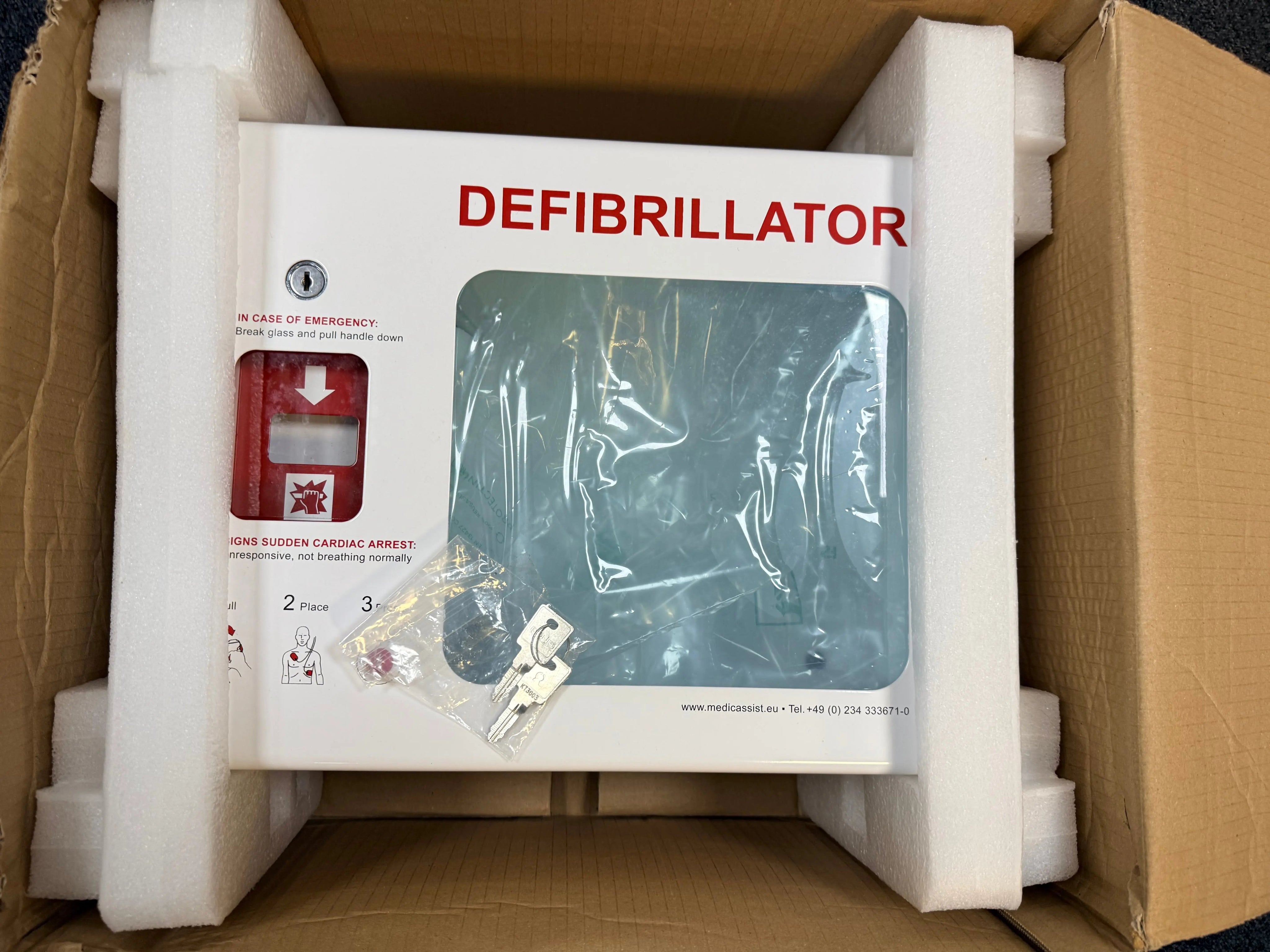 Medic Assist Defibrillator Cabinet SelfiMed UK