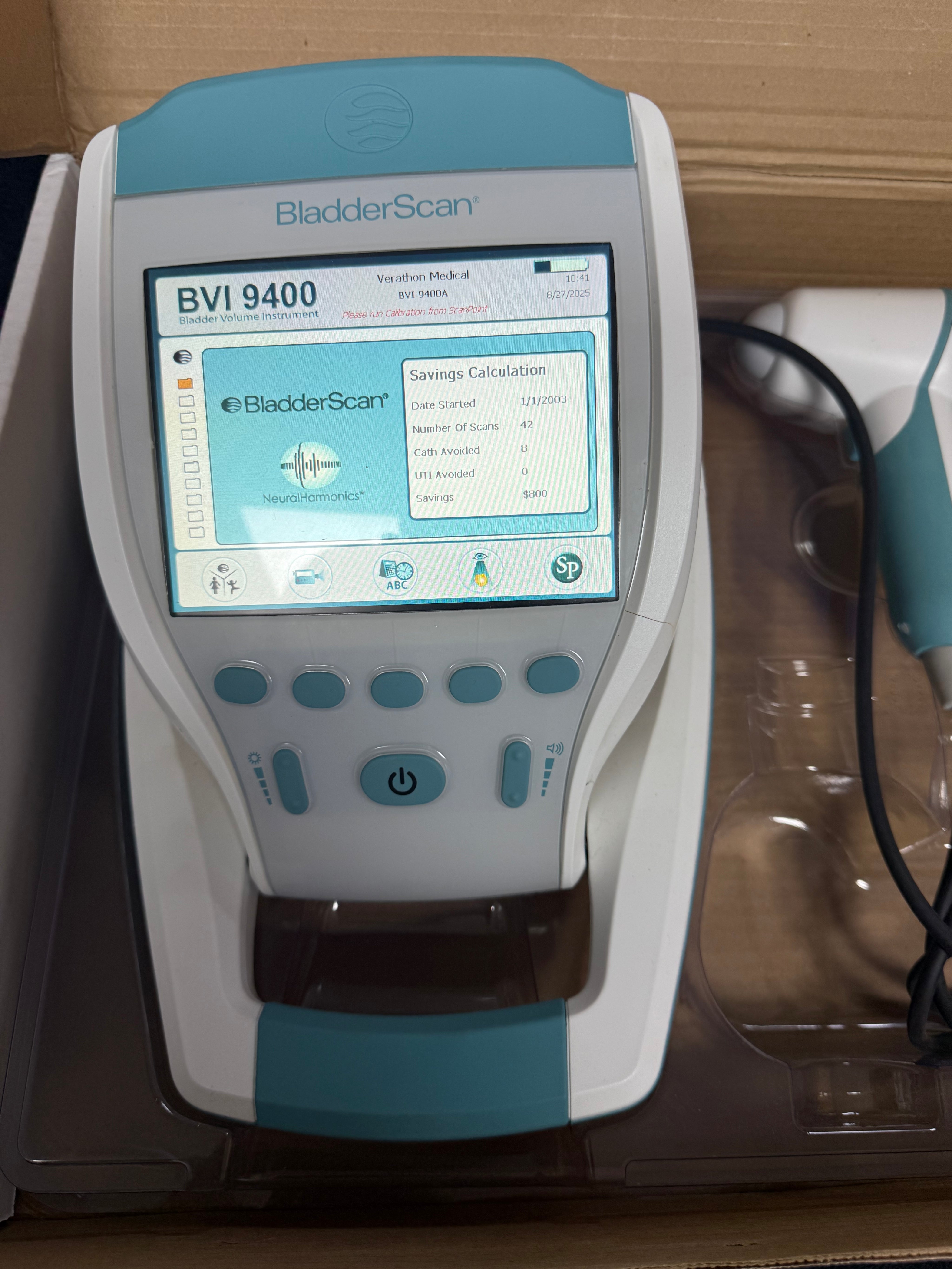 Medical bladder ultrasound transducer Verathon BVI9400
