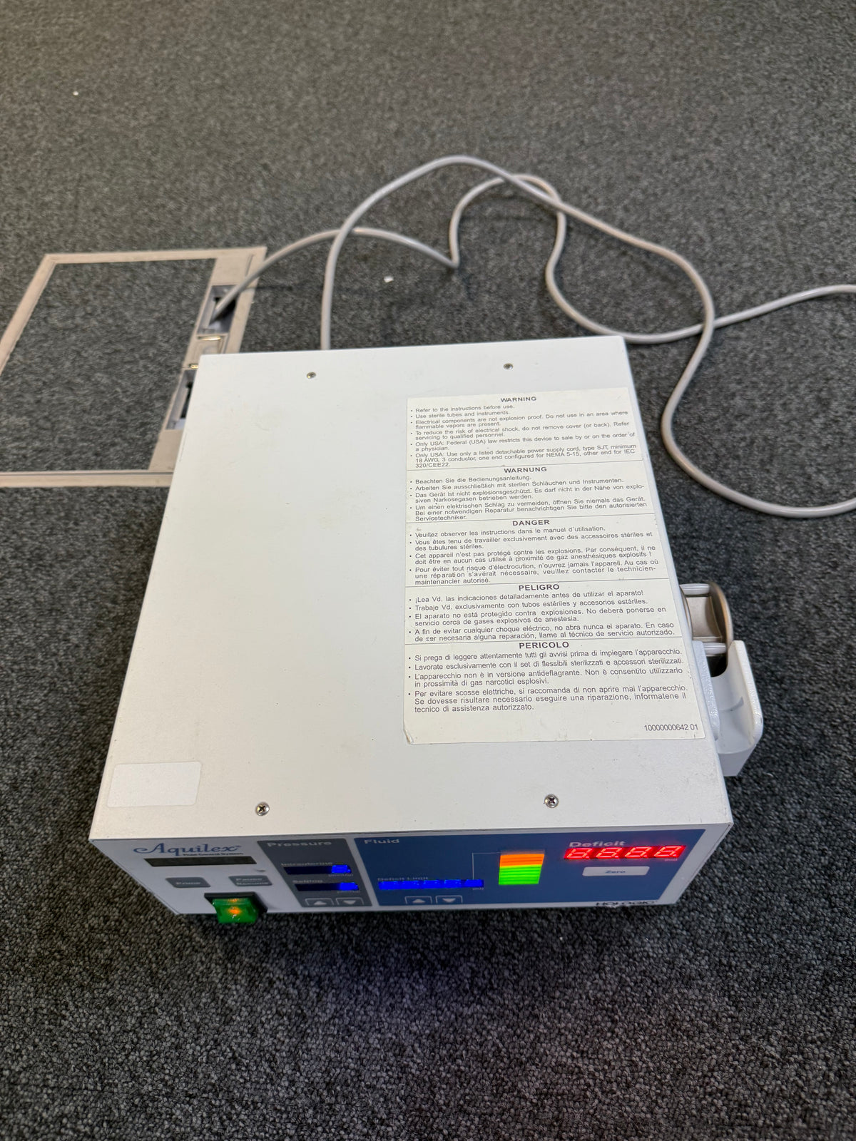 Medical fluid control system with touchscreen and wheels"