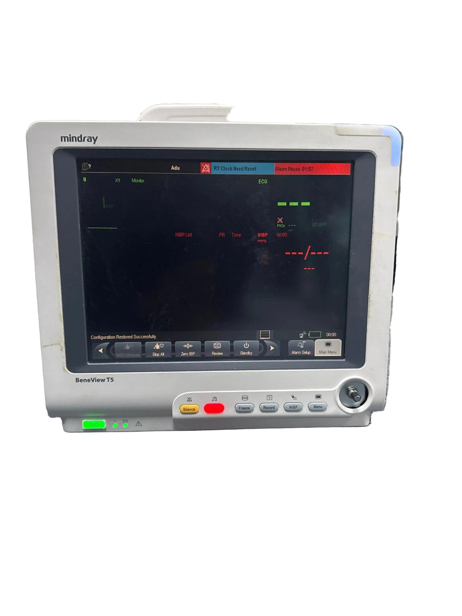 Mindray Beneview T5 Patient Monitor with ECG SpO2 NIBP Temp SelfiMed UK