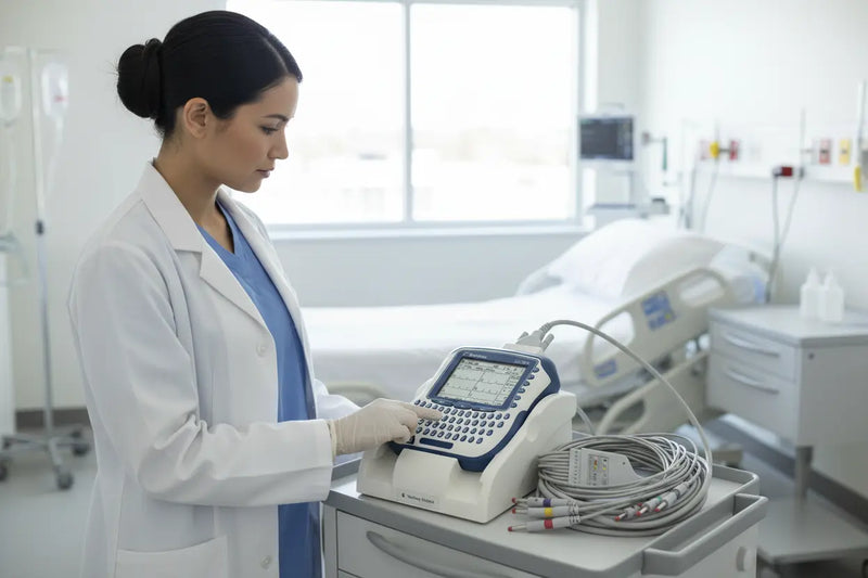 Mortara ELI RX 10 Series ECG Machine with Docking Station and 10-Lead ECG Lead - SelfiMed UK