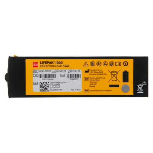 Official Physio-Control battery replacement for Lifepak 1000