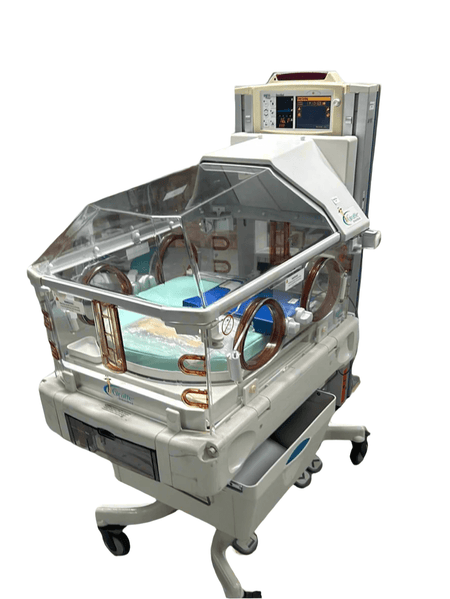 OmniBed radiant warmer mode with open top and digital controls