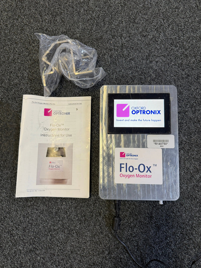 Oxford Optronix Flo-Ox Oxygen Monitor with Mark I Ventura CPAP Flow Generator & Clamp SelfiMed UK