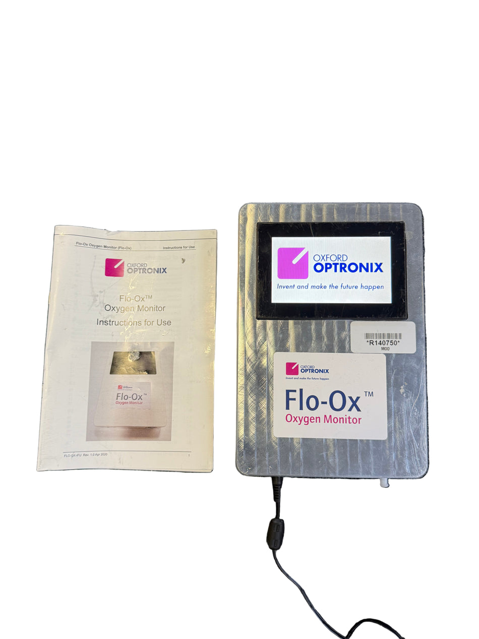 Oxford Optronix Flo-Ox Oxygen Monitor with Mark I Ventura CPAP Flow Generator & Clamp  SelfiMed UK