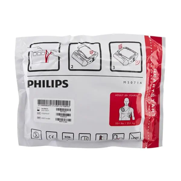 Philips HeartStart HS1 Adult SMART Pads Cartridge Ref. M5071A AED replacement pads cartridge SelfiMed UK