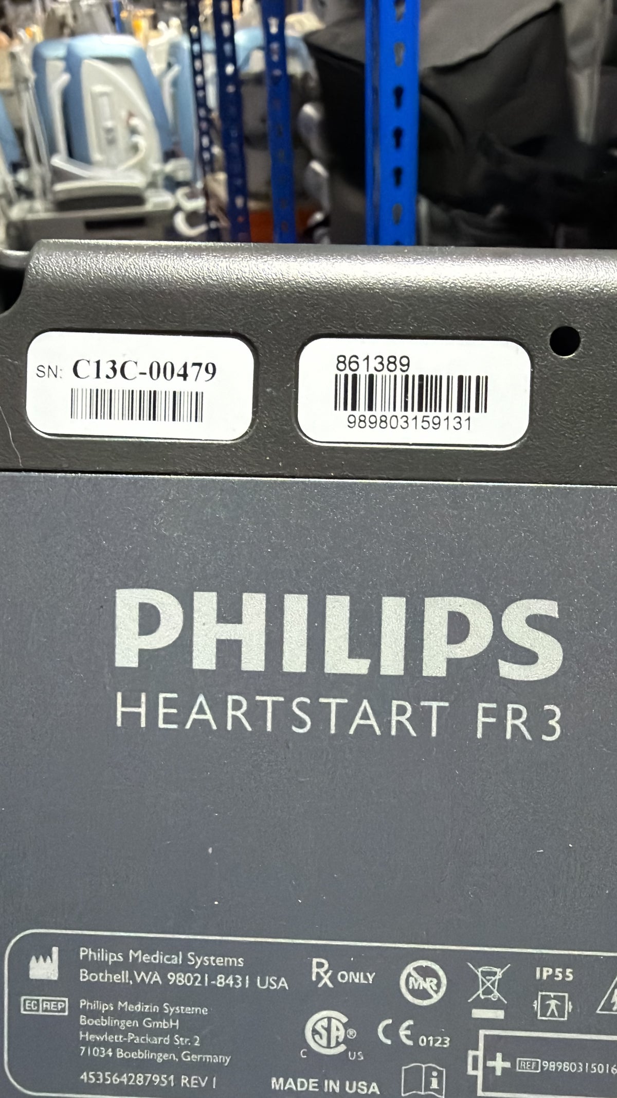 Philips HeartStart FR3 Defibrillator with New Pads, Child Key & Used Battery (exp. 2029)- Fully Serviced SelfiMed UK