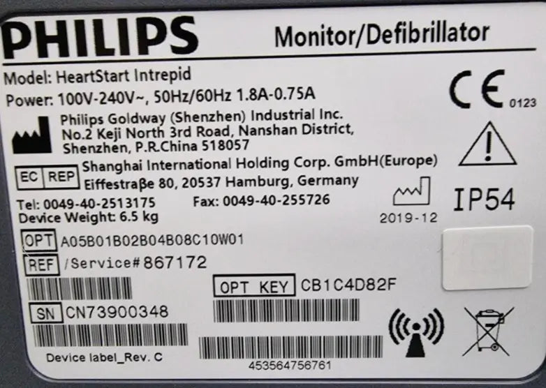 Philips Heartstart Intrepid Defibrillator with Pacer Function (2019) SelfiMed UK