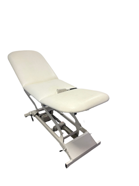 Phoenix 3-Section Electric Patient Couch with adjustable backrest and foot section for patient comfort.