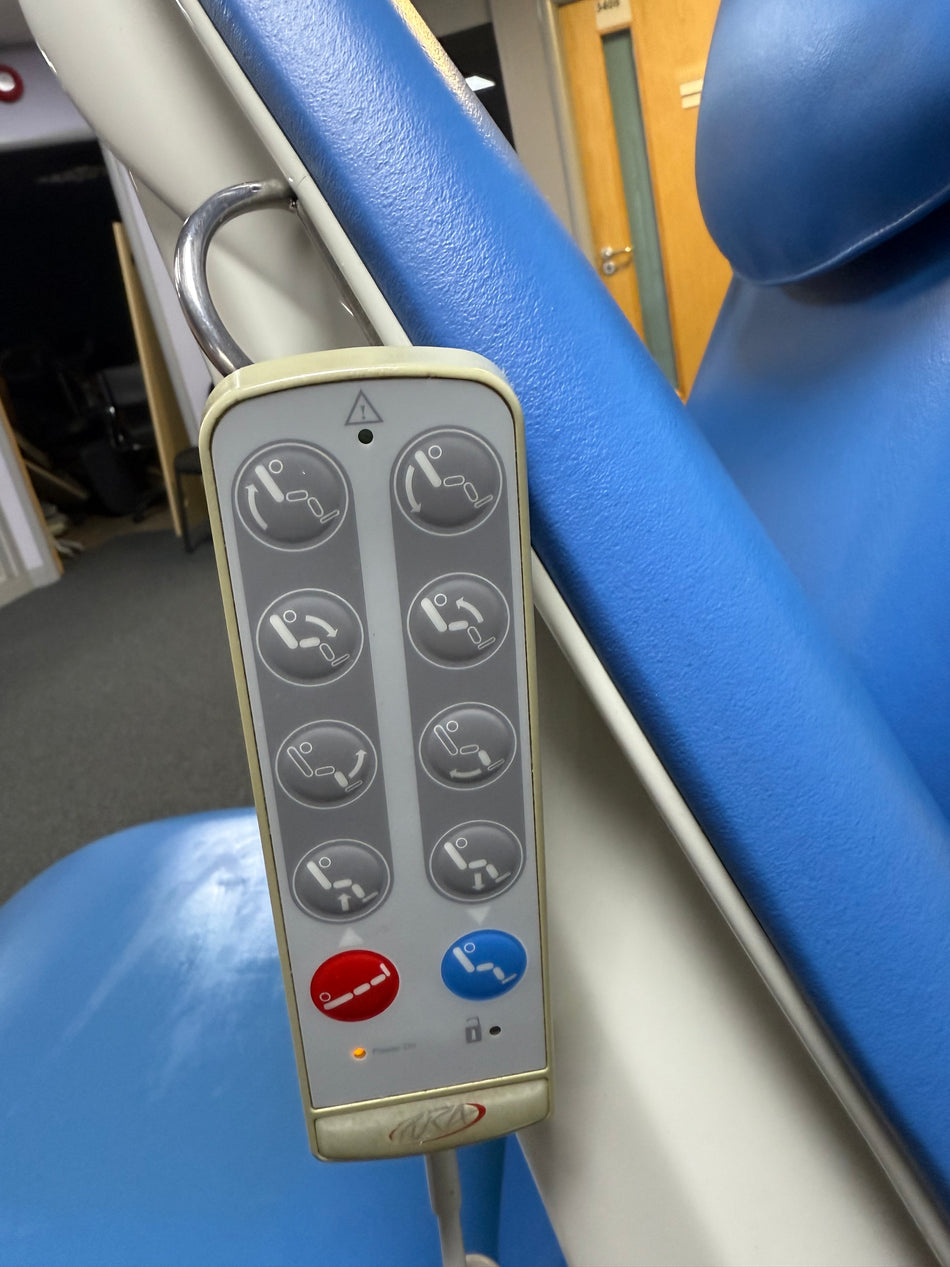 Remote control of BORCAD PURA medical chair with electric height and Trendelenburg adjustment