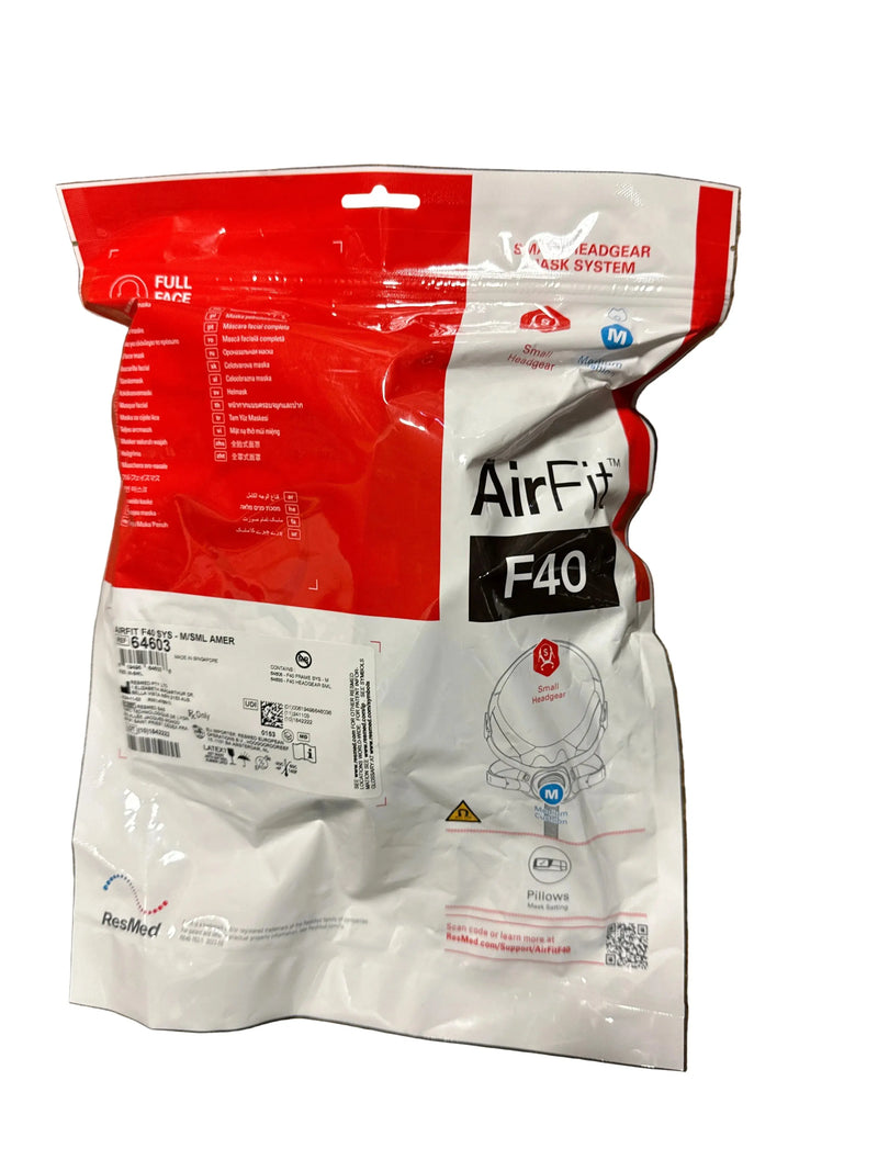Resmed AirFit F40 Full Face CPAP Mask - SelfiMed UK