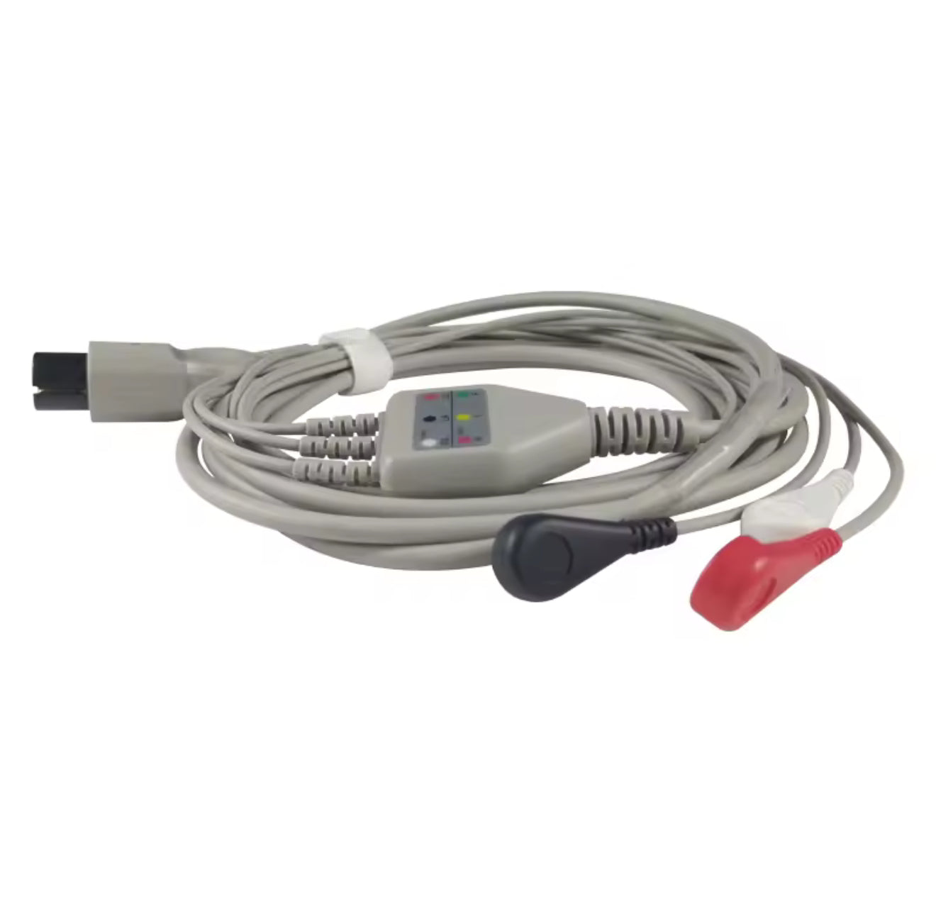 Reusable snap ECG cable for hospital ECG monitoring