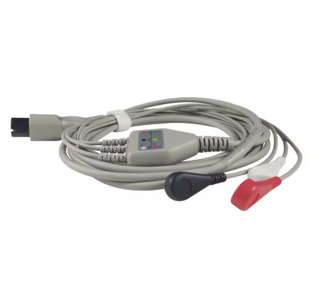 Reusable snap ECG cable for hospital ECG monitoring