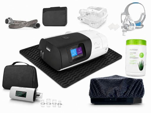 Resmed AirSense 11 AutoSet CPAP Machine with AirFit F20 Full Face Mask Complete Bundle Package SelfiMed UK