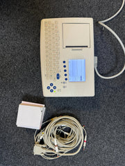 SAG Model P8000 ECG Machine with 10 Lead ECG Lead, Recording Papers and Power Cord in Carry Bag SelfiMed UK