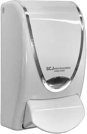 SCJP White Chrome Strip 1L soap dispenser front view