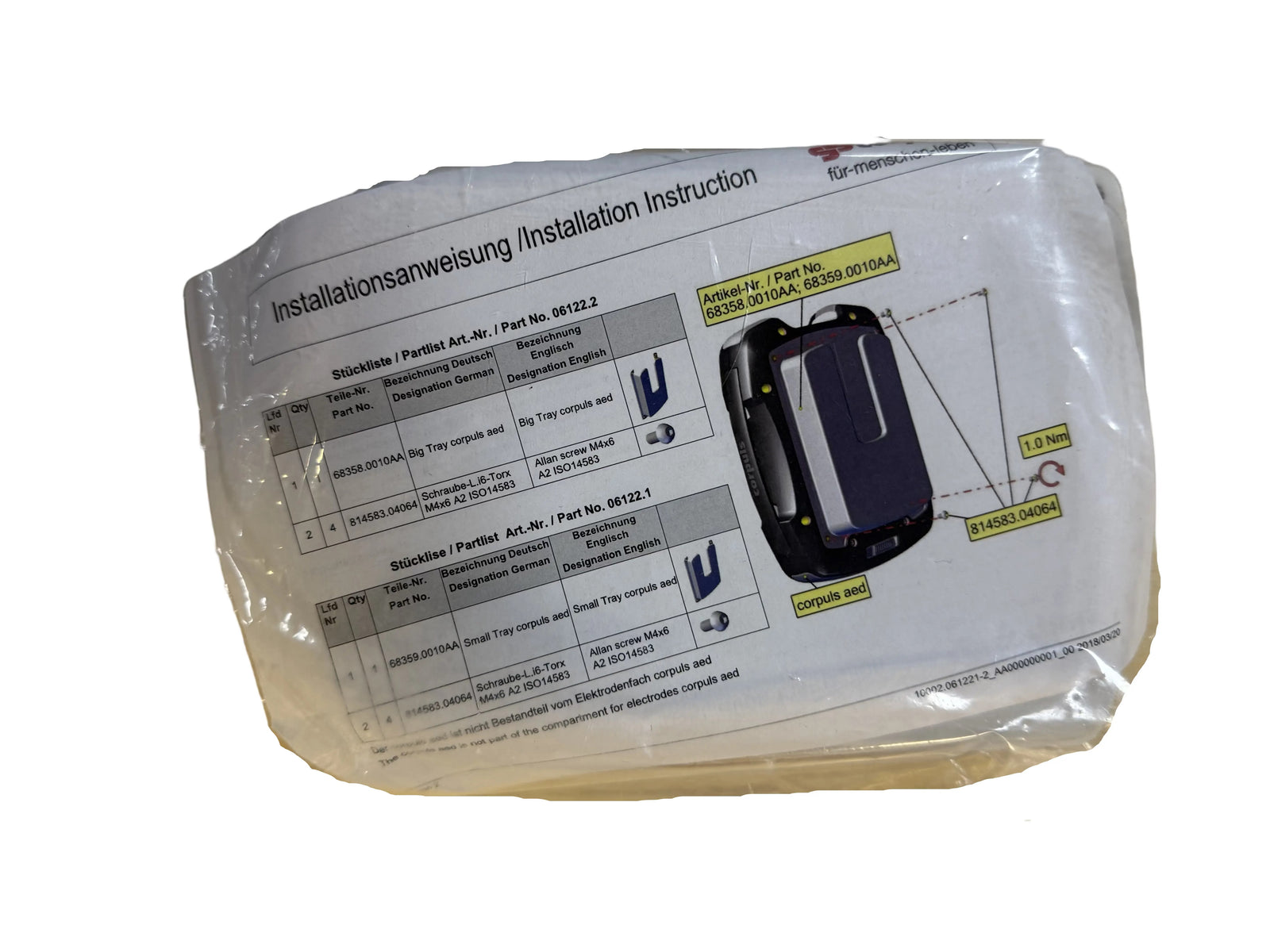 SS Corpuls Electrodes Compartment corpuls electrode compartment SelfiMed UK