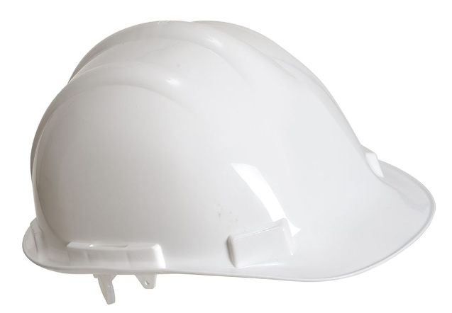 Portwest PW50 Safety Helmet - Non Vented Slip Ratchet Standard Peak