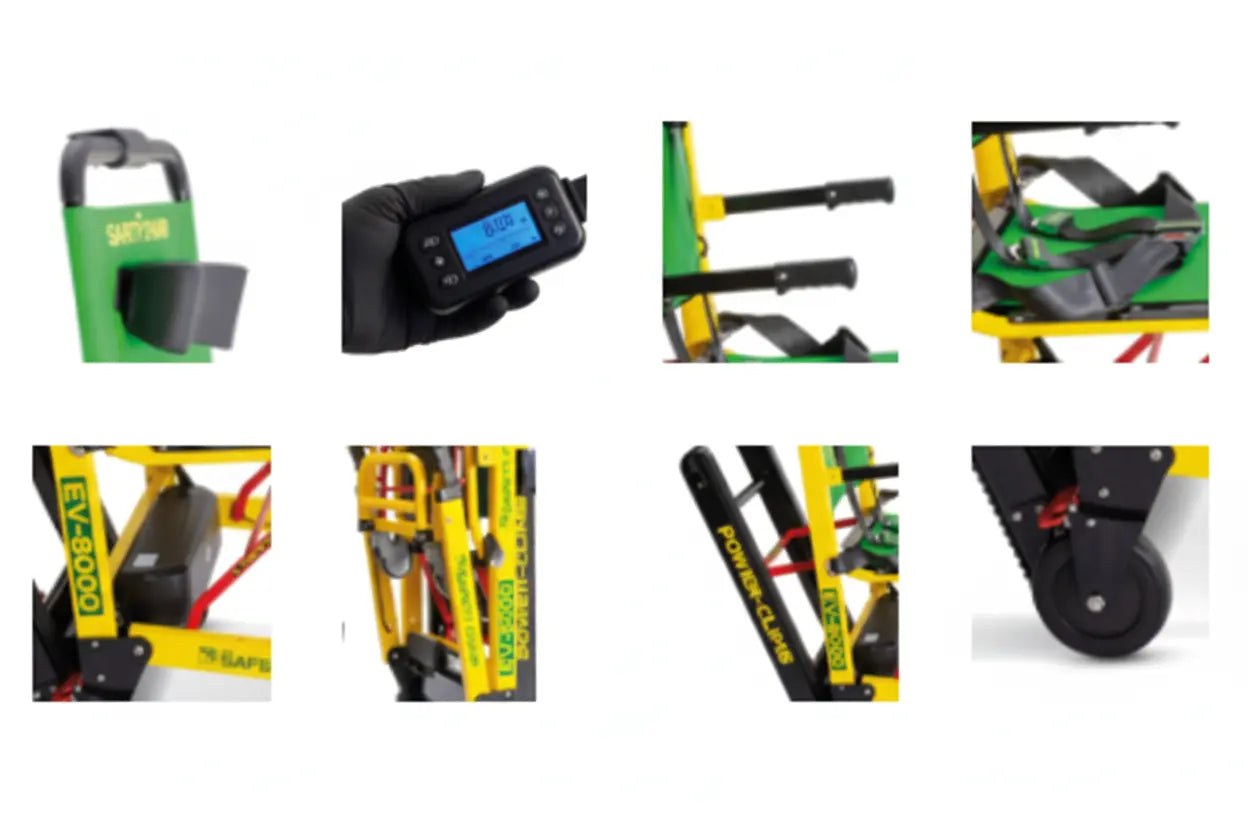 Safety Chair EV-8000 Electric Power-Climb Evacuation Chair with Battery - SelfiMed UK