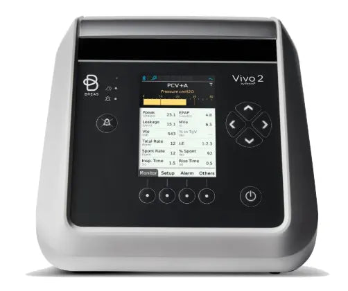 Breas Vivo 2 Ventilator with Accessories and Power Supply - Like New with bag vivo ventilator SelfiMed UK