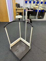 "Seca medical scale showing TARE and BMI functions