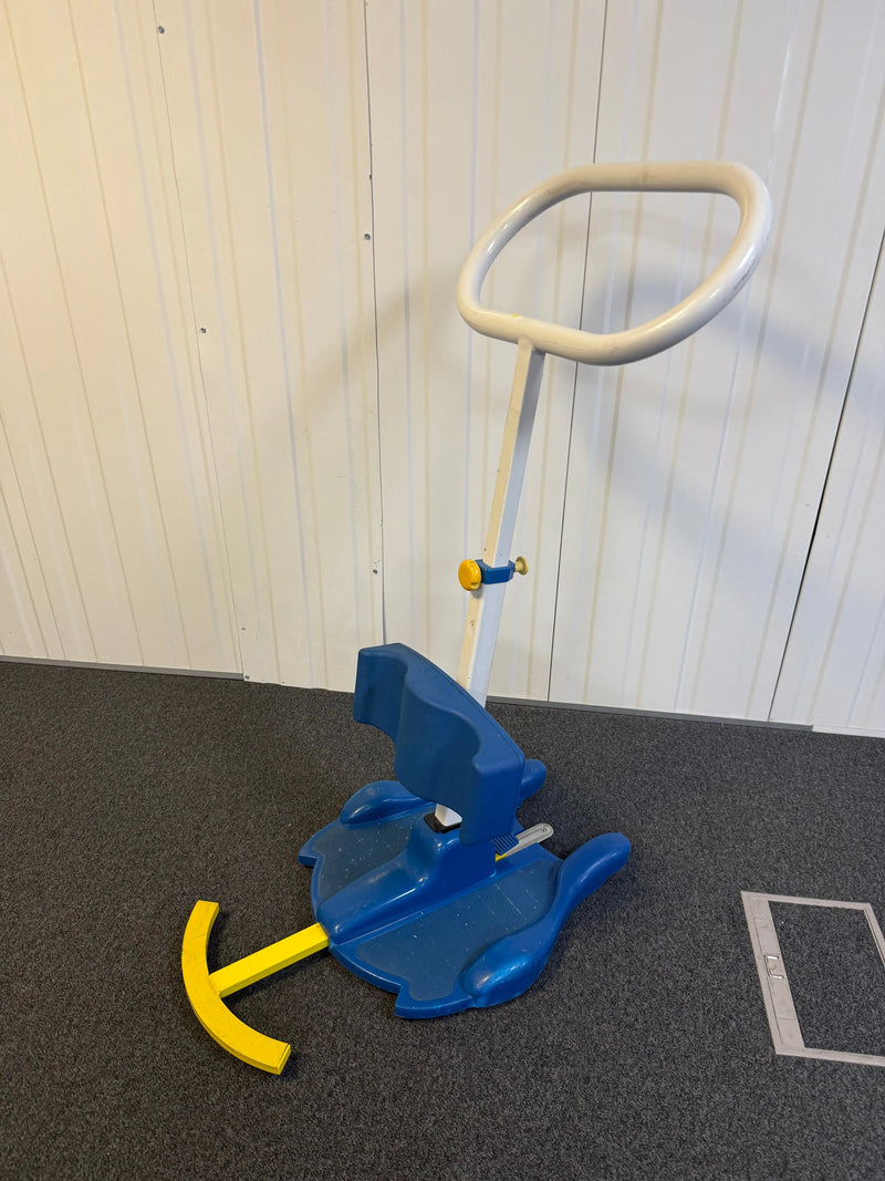 Side view of Locomotor Rota Stand compact patient turner with height-adjustable stand