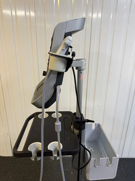 Side view of Sonosite V-Universal trolley with ultrasound