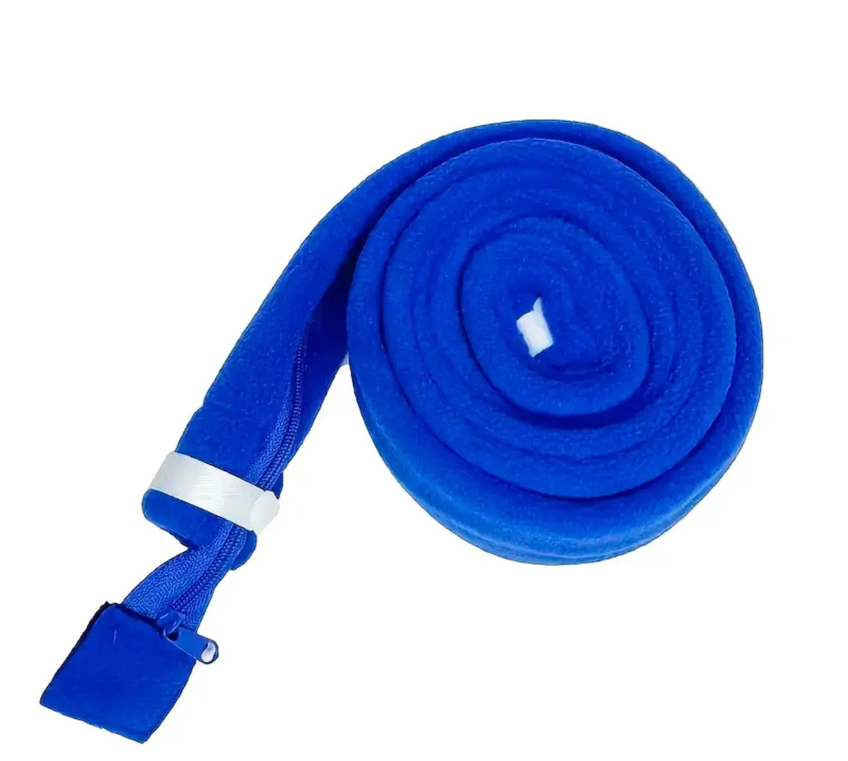 Soft CPAP tube cover fitted over standard CPAP hose