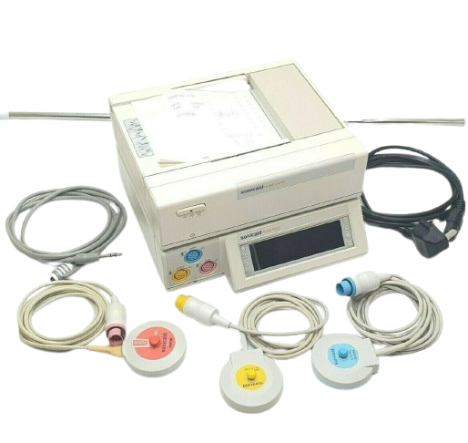 Sonicaid Team Duo Fetal Monitor with Teamcare Printers on Trolleys