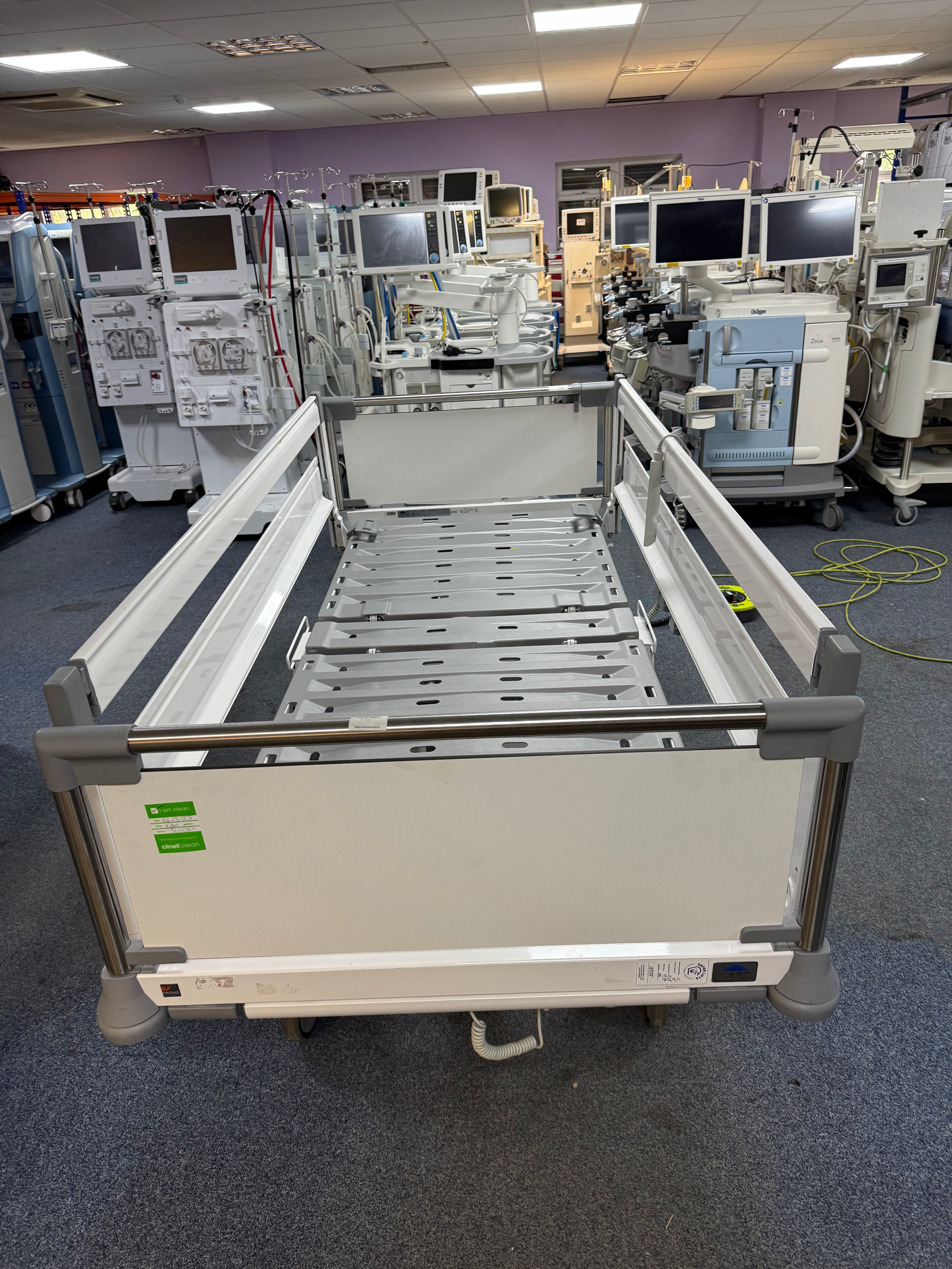 Stiegelmeyer Puro hospital bed on swivel castors