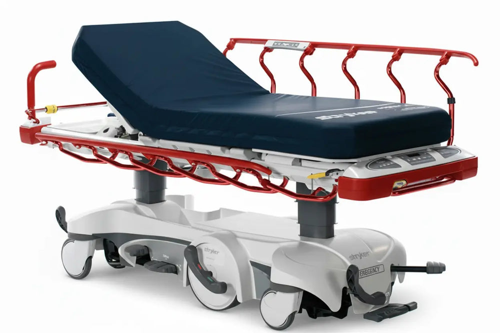 Stryker Big Wheel 1115 Hydraulic Patient Trolley hydraulic patient trolley SelfiMed UK