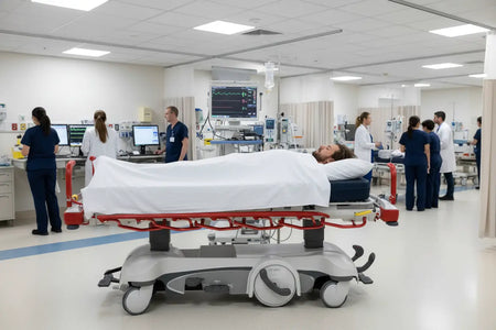 Stryker Big Wheel 1115 Hydraulic Patient Trolley SelfiMed UK