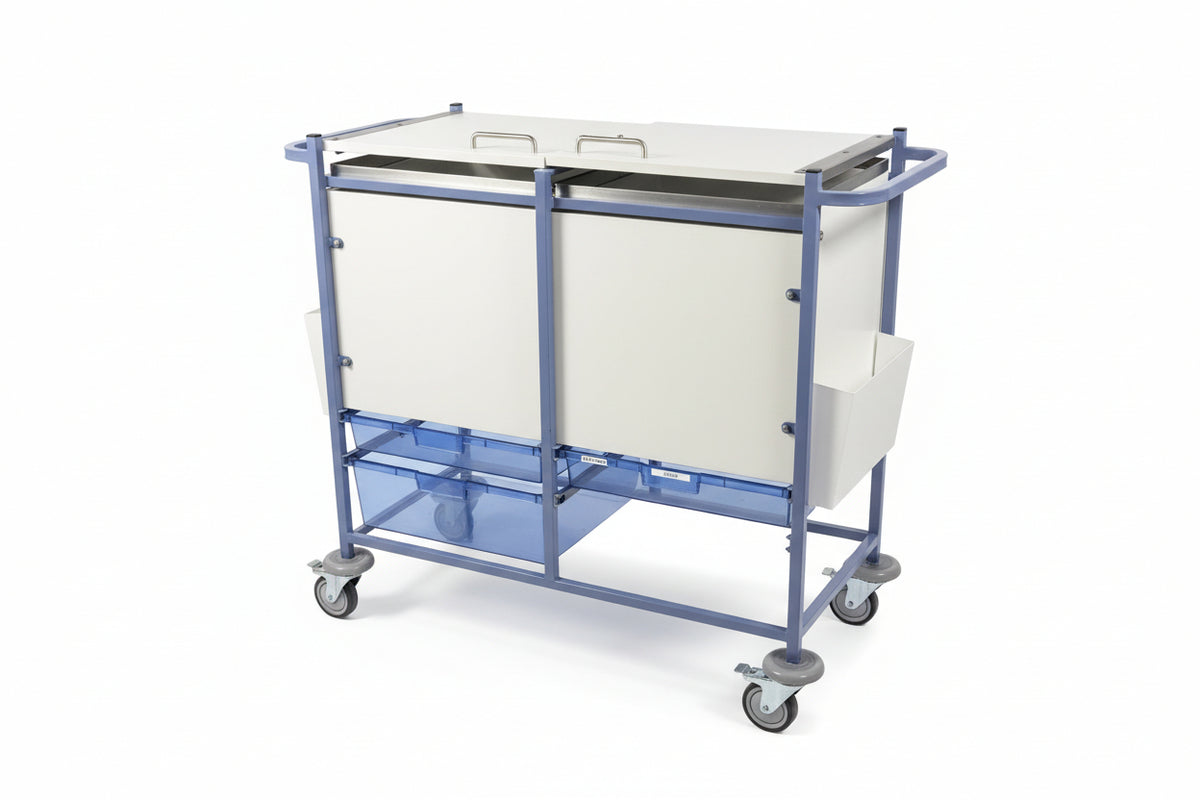SunFlower Medical Notes Trolley with Keys medical notes trolley SelfiMed UK