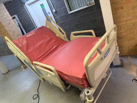 Three-section electric medical bed for patient positioning