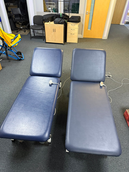 Top view of Huntleigh Akron 2-Section Electric Couch showcasing ergonomic design