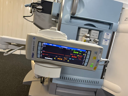 Touchscreen interface on Dräger Zeus IE