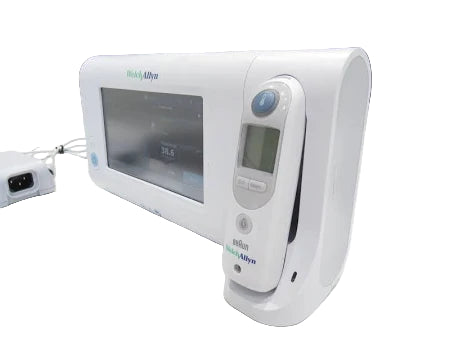 Welch Allyn Connex Spot Vital Signs Monitor on Stand with Power Supply and Accessories SelfiMed UK