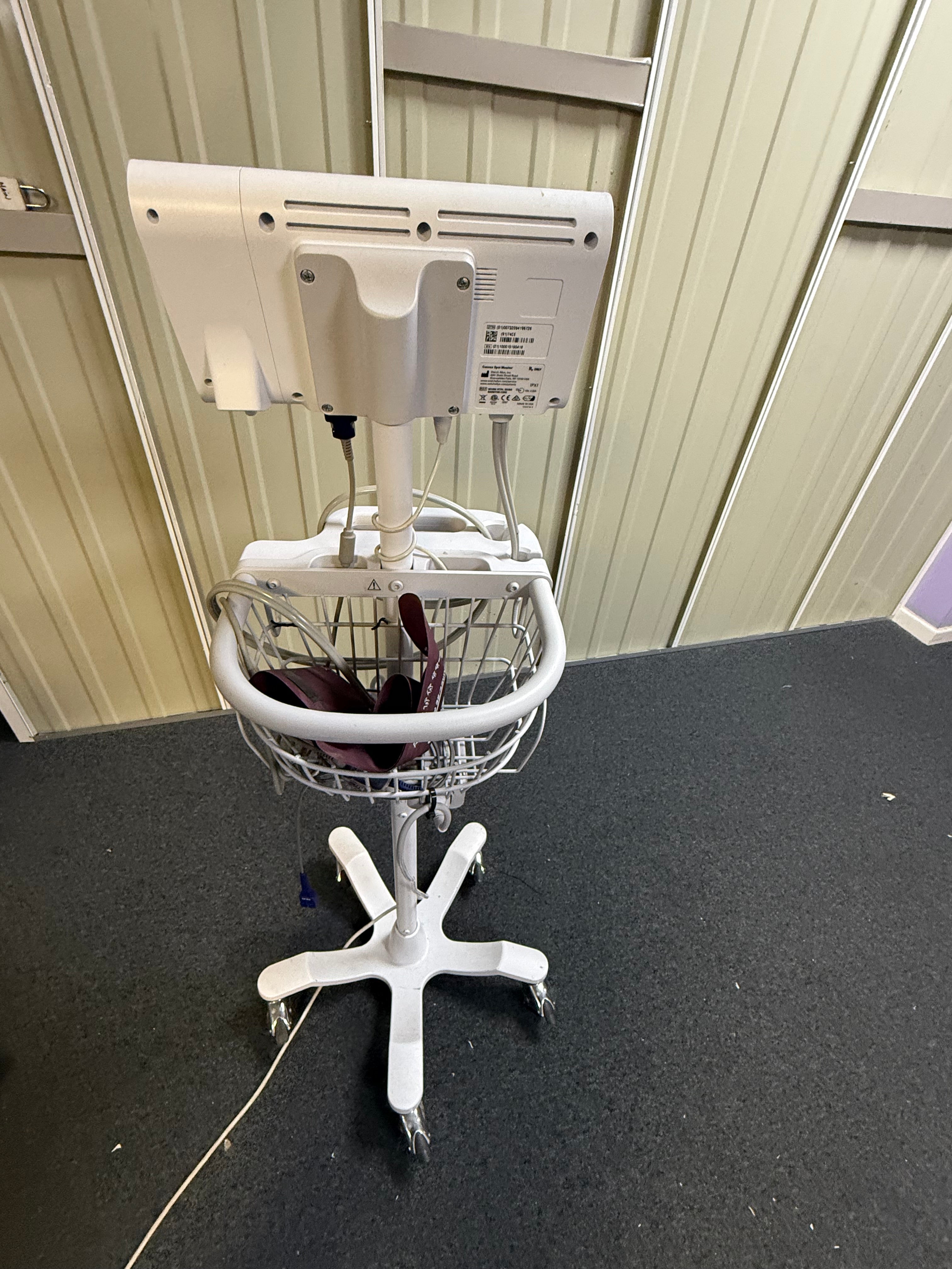 Welch Allyn Connex Spot Vital Signs Monitor on Stand with Power Supply and Accessories Welch Allyn