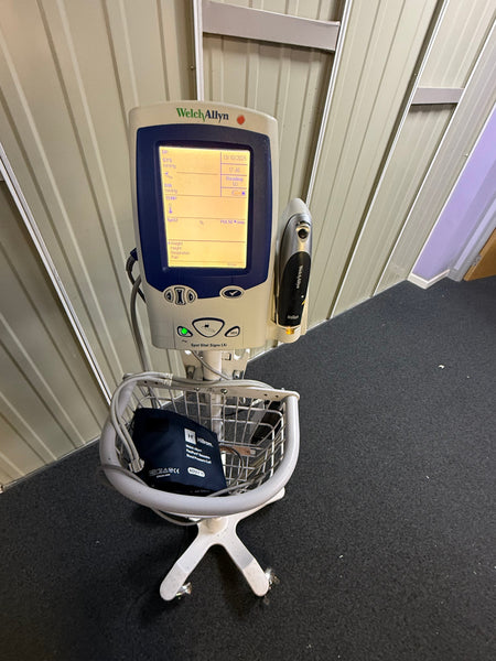 Welch Allyn LXI Spot Vital Signs Monitor on Stand with Power Supply and Accessories Welch Allyn