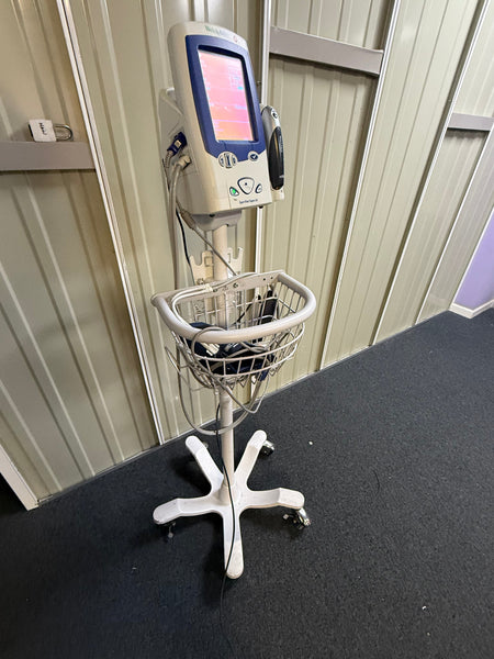 Welch Allyn LXI Spot Vital Signs Monitor on Stand with Power Supply and Accessories Welch Allyn