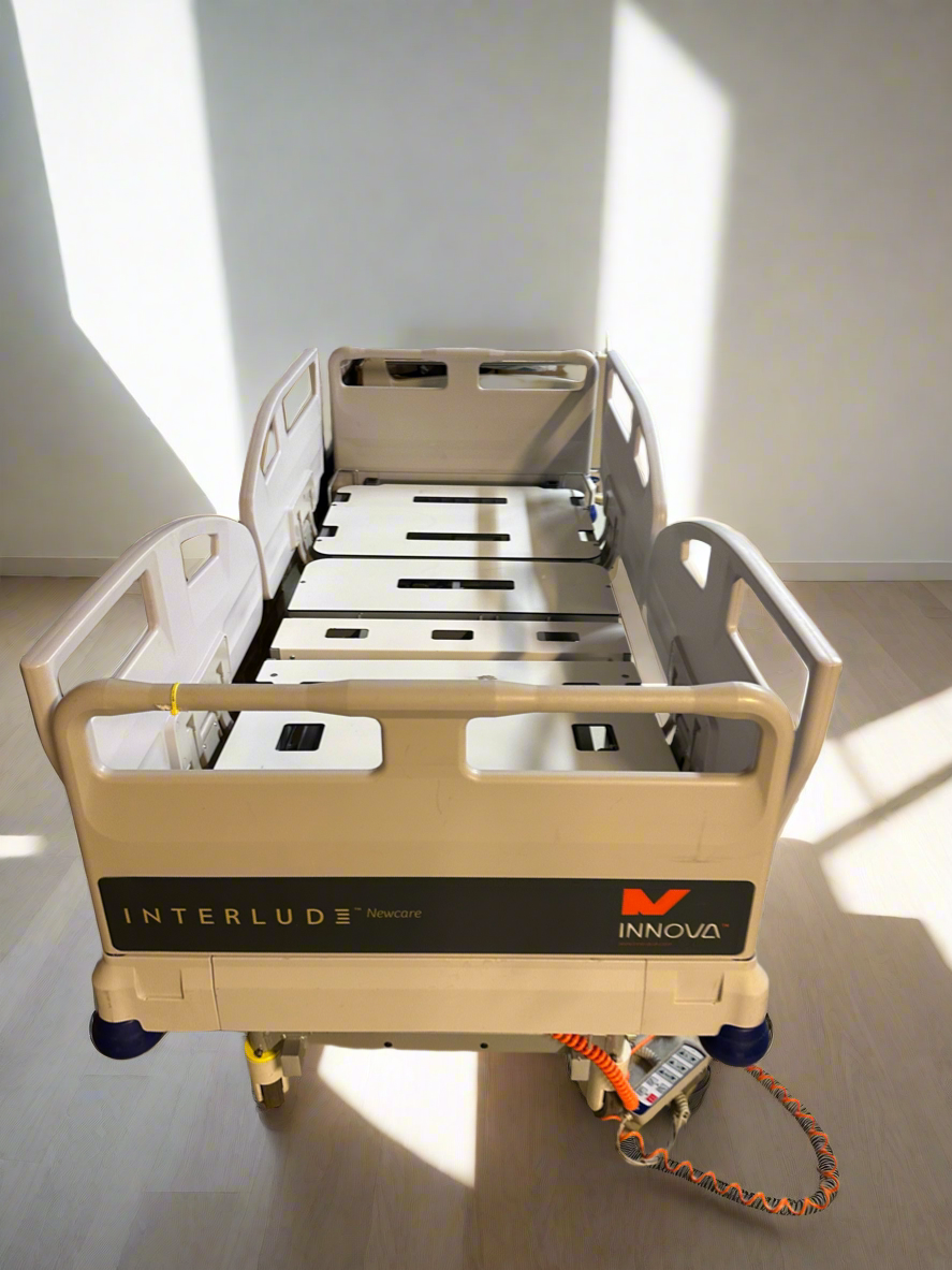 X-ray ready mattress platform on the Innova Interlude NewCare V3 bed for seamless imaging procedures