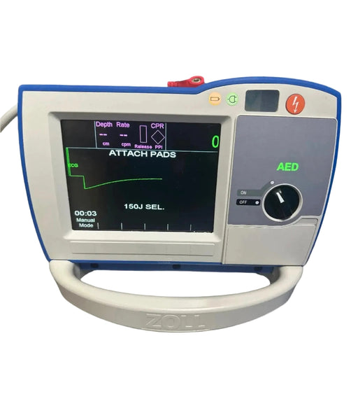 Zoll AED 3 defibrillator on a white background