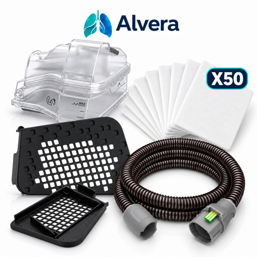 Alvera AirSense 10 Replacement Kit – AquaPure 10 Water Chamber, ThermaAir 10 Heated Tube, AirGuard Filter Cover SelfiMed UK