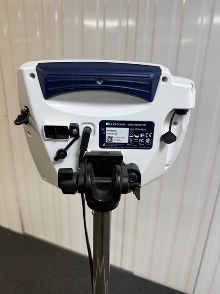 Back view of Verathon AVL monitor attached to rollstand