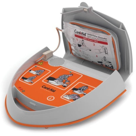 Cardi Aid Model CT0207RF Public Access Defibrillator with low battery
