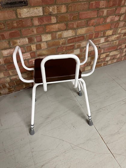 Drive Perching Stool Adjustable Height With tubular Arms & Back - SelfiMed UK