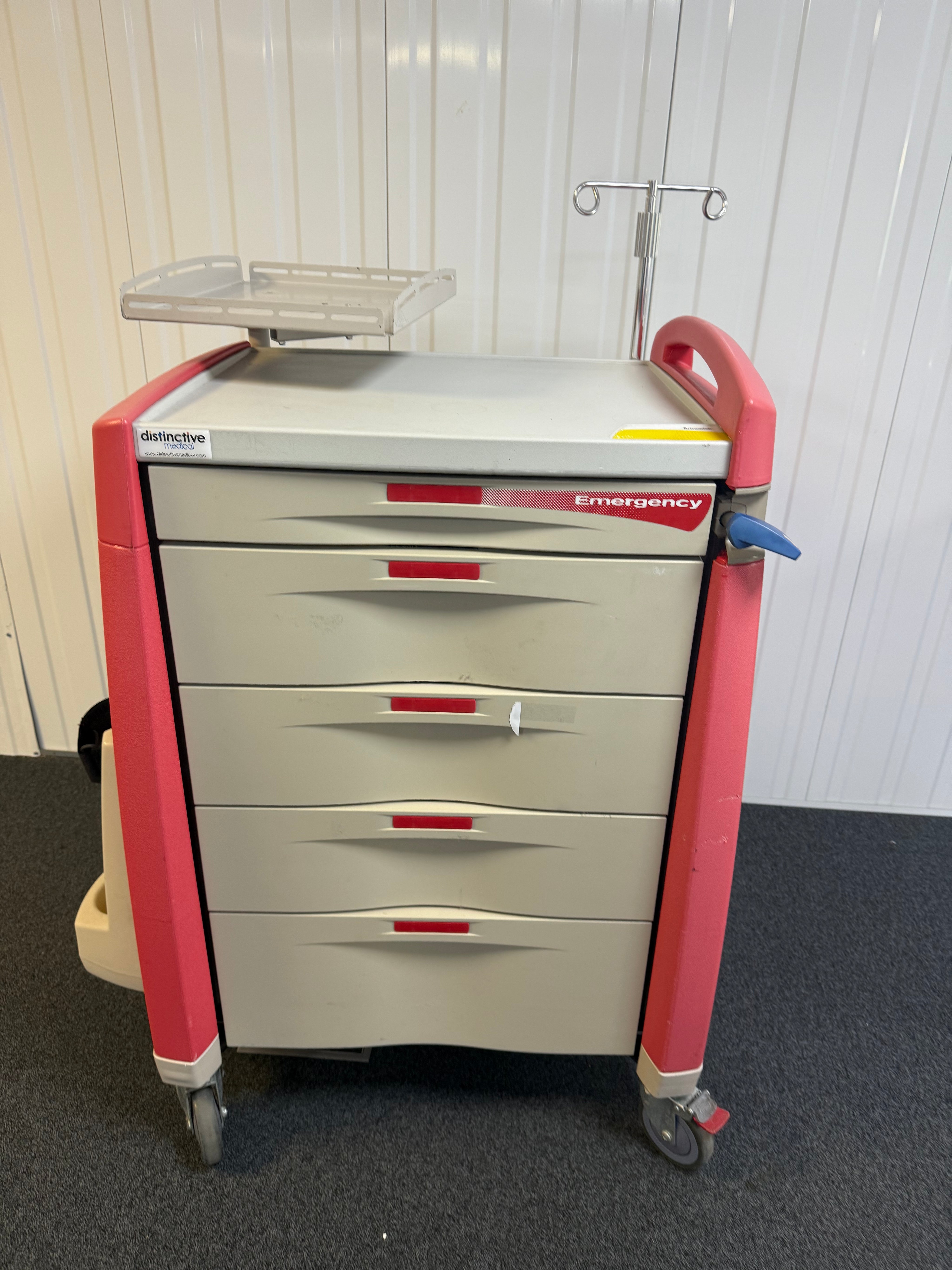 Artromick Avalo Emergency Crash Trolley fully assembled with drawers